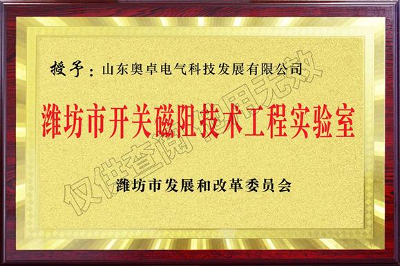 濰坊市開關(guān)磁阻技術(shù)工程實(shí)驗(yàn)室
